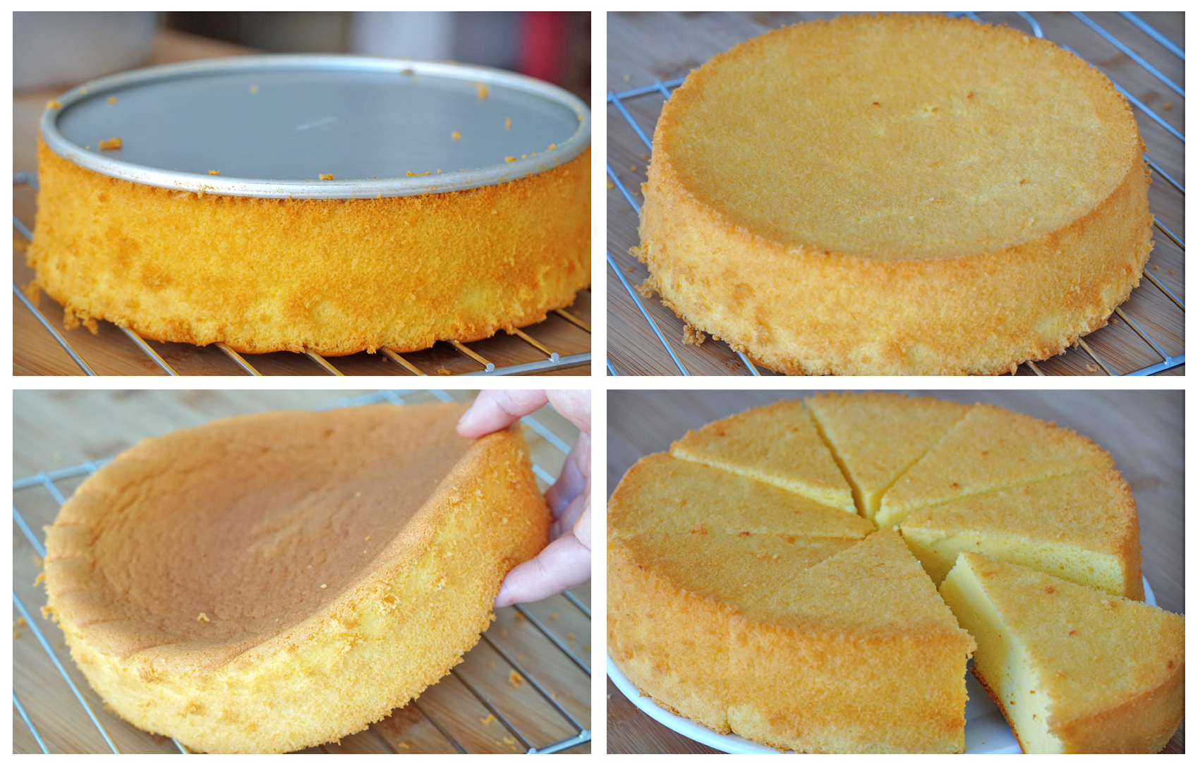 蛋糕详细做法，有没有烤箱都能做，不塌不回缩，松软香甜，超简单