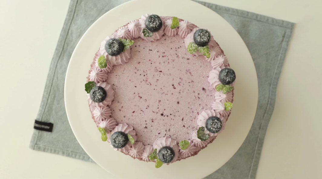 蓝莓奶油蛋糕配方：能抹面、夹馅、裱花