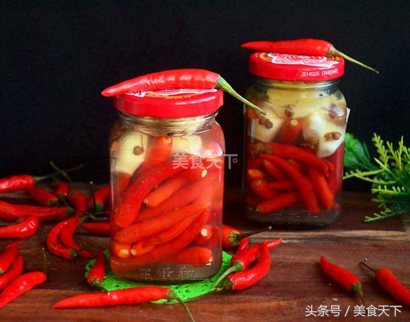 自制家庭腌制泡椒做法，四川人的最爱，吃两个馒头绝对没问题