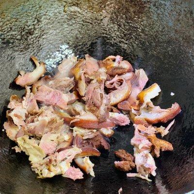 青椒炒猪头肉的做法