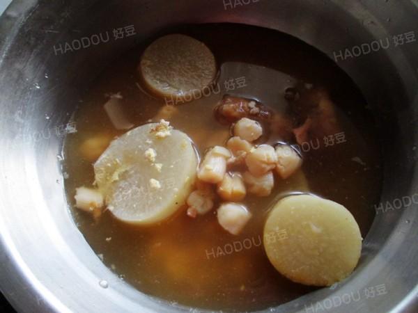 肉枣干贝白萝卜汤的做法分享