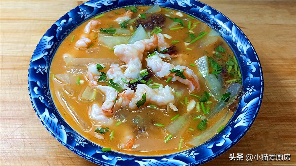 虾仁冬瓜汤的做法窍门  ，口味清淡有营养，孩子大人都爱喝