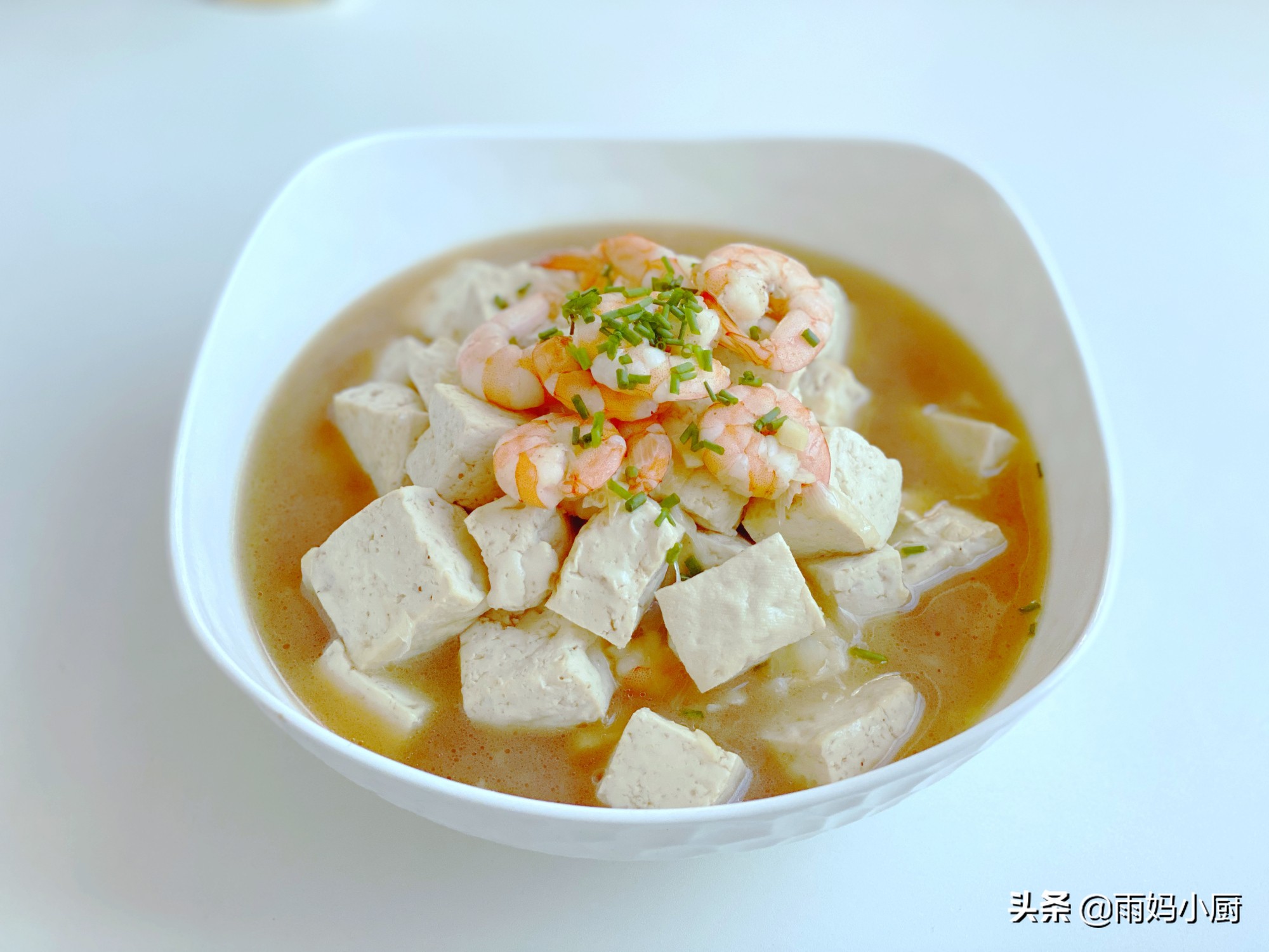 山东家常菜虾仁豆腐的家常做法，简单快手又补钙，鲜香美味又营养