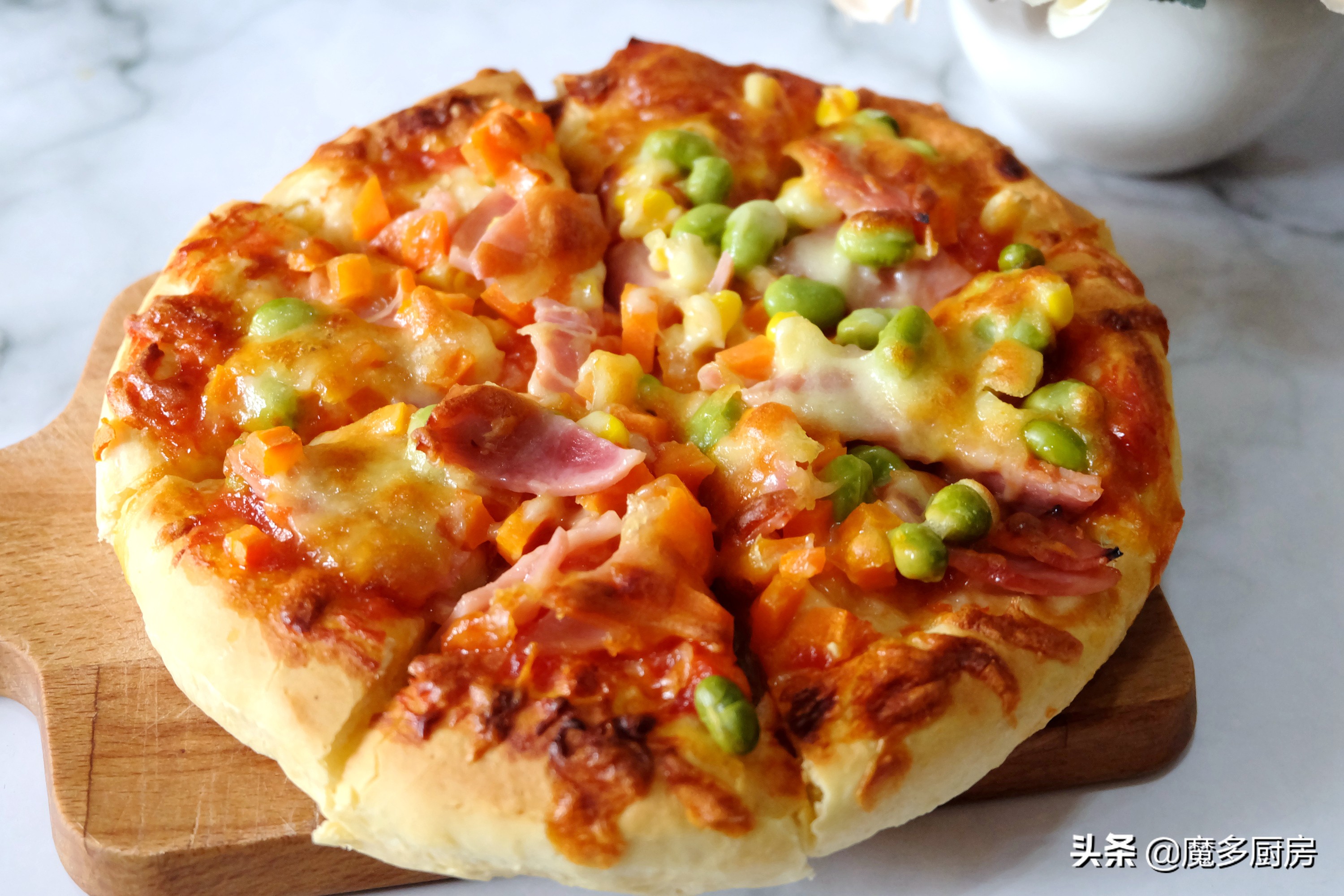 香软拉丝简单易做的披萨制作教程！