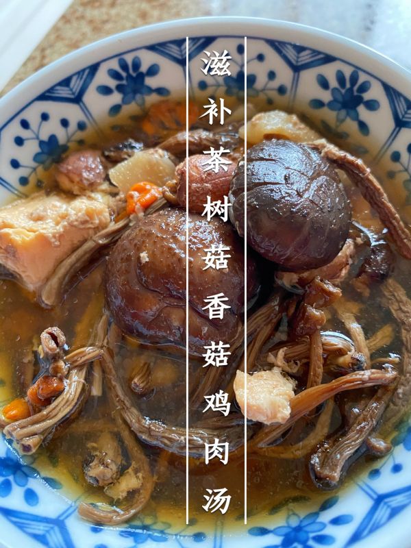 茶树菇汤的做法之滋补茶树菇香菇鸡肉汤