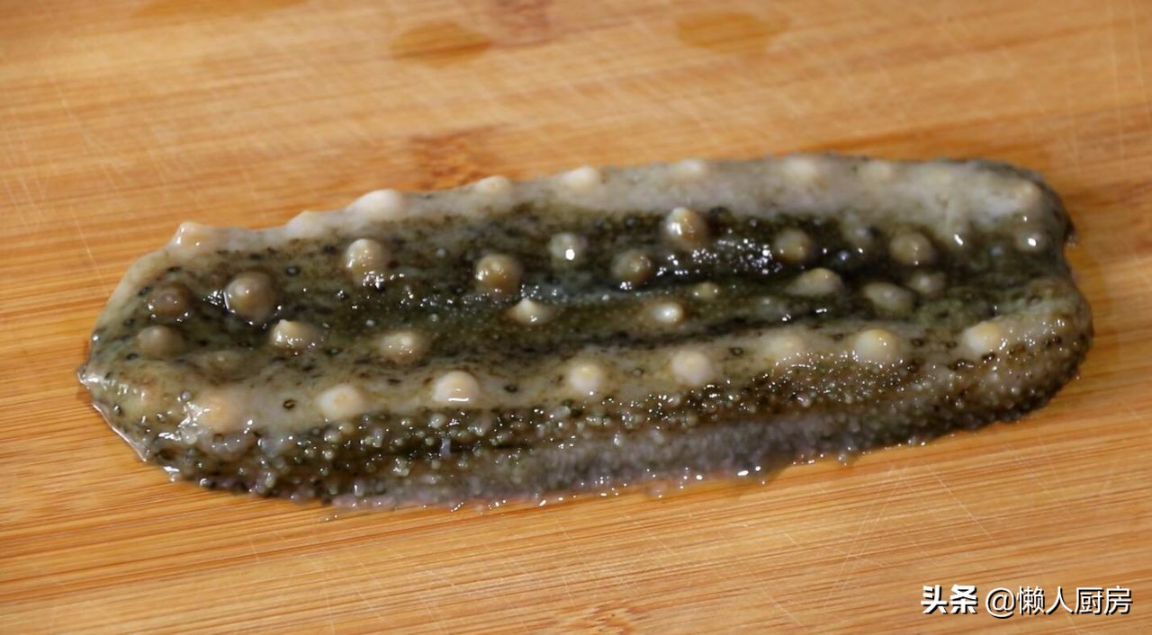 鲜活的海参这样做才好吃，教你如何处理海参，做出来脆嫩爽口