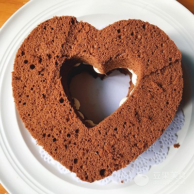 巧克力心形蛋糕的做法