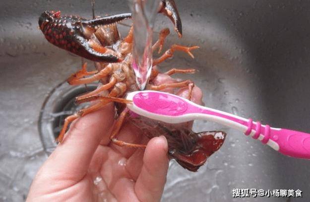 小龙虾只懂用刷子洗？教你一招，洗得又快又干净